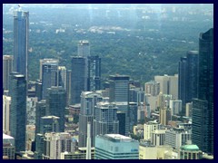 Views from CN Tower 21 - NE skyline dominated by Number One Bloor and Aura